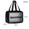 Transparent PVC Makeup Bag: Wet/Dry Separation, Large Capacity, PU Travel Cosmetic Organizer