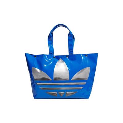Originale Polyurethan Tragetasche, Einkaufstasche, Schultertasche, Handtasche Regulär Damen Vogel Feder Blau Adidas JD5747