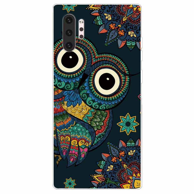 Phone Case For Samsung Note 10 Pro Plus Cover Note10 Silicone Soft Painted Wolf Coque for Samsung Galaxy Note 10 Lite TPU Bumper