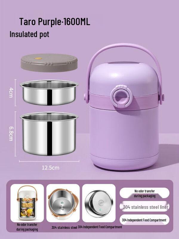 

Naijiang 3-Layer Stainless Steel Insulated Lunch Box