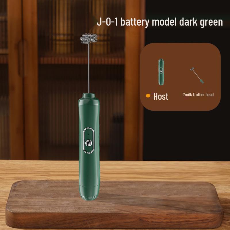 Nuevo Batidor de Leche Eléctrico de Acero Inoxidable y Mezclador Portátil