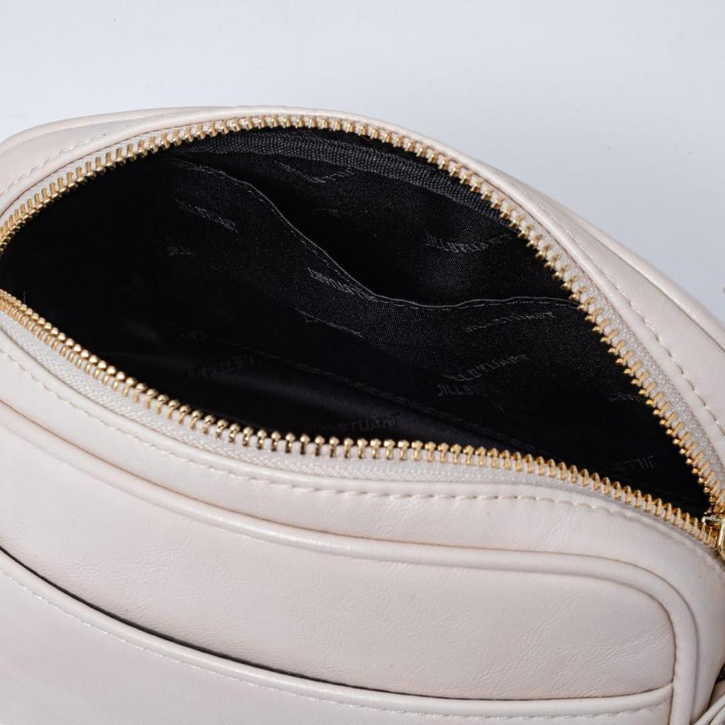 Jill Stuart Pecot Shoulder Bag with Ribbon Feminine and Vintage Design, Feel, JSLH5ES1, Ivory, Women's