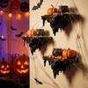 Plastic Skull Drip Floating Shelf Dark Gothic Wall-Mounted Display Stand  Living Room