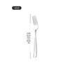 Cross 304 Stainless Steel Star Diamond Tableware Set: Steak Knife, Fork, Spoon, and Teaspoon for Home and Hotel Use
