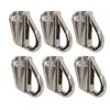 Boat Fender Hangers 6 Pcs Fender Hooks Stainless Steel Heavy Duty Spring Buckle Type Fender Hanger for Home Marine Engineering