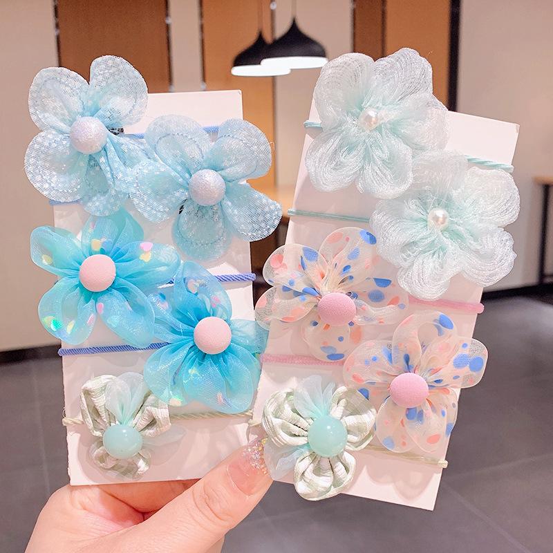 10pcs Children's Flower Cute Hair Bands for Little Girls, Baby Headband with Bowknot for Girls' Hairories