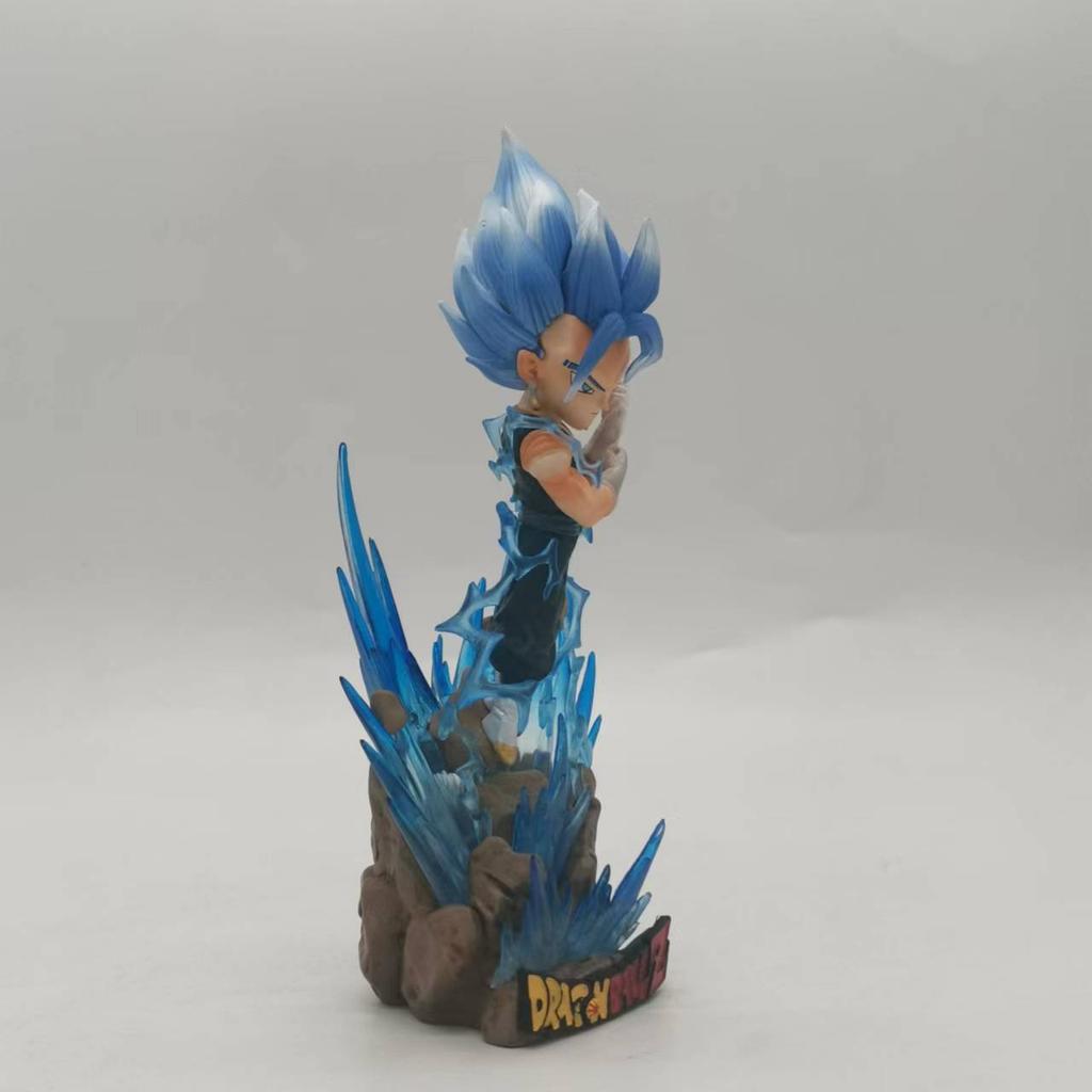 Figura Modelo de Juguete Coleccionable Regalo de Acción GK de PVC Muñecas Japonesas Regalos de 16CM Anime Dragon Ball Z VEGITO Super Saiyan Azul