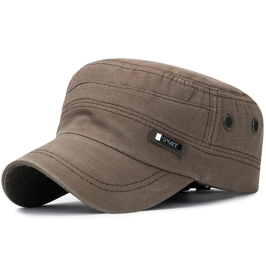 Fashion Unisex Military Style Flat Cap 
