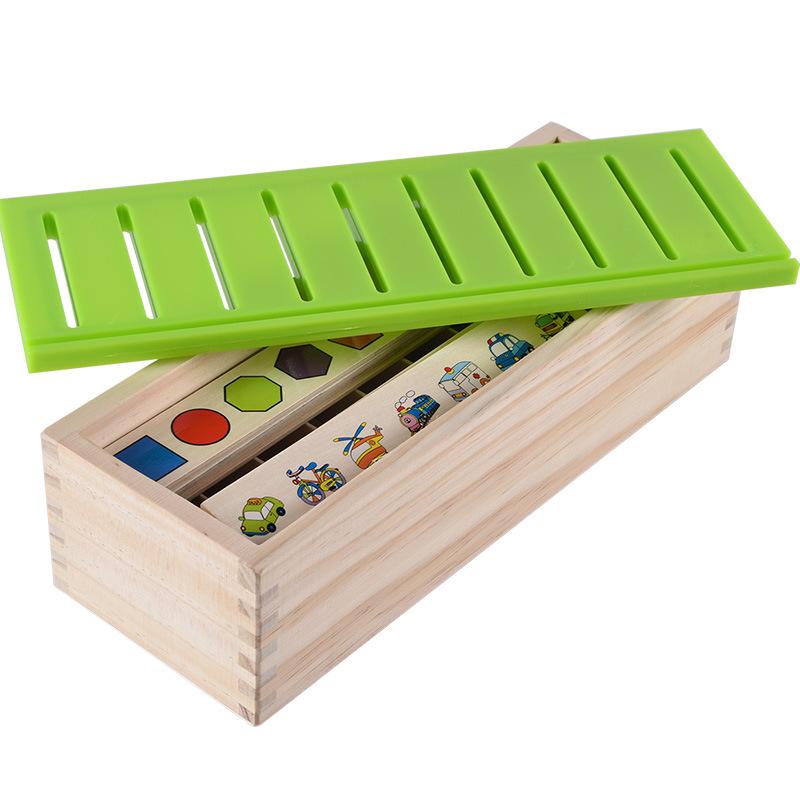 Klasifikace matematických znalostí Kognitivní párování Dětská Montessori dřevěná krabička na hračky pro rané učení