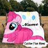 Custom Name Pinkie Pie's Bold Adventure Blanket  Ideal Bedding Blanket Perfect for Travel, Camping, Living Rooms, Offices, Sofas, Fan Christmas gift