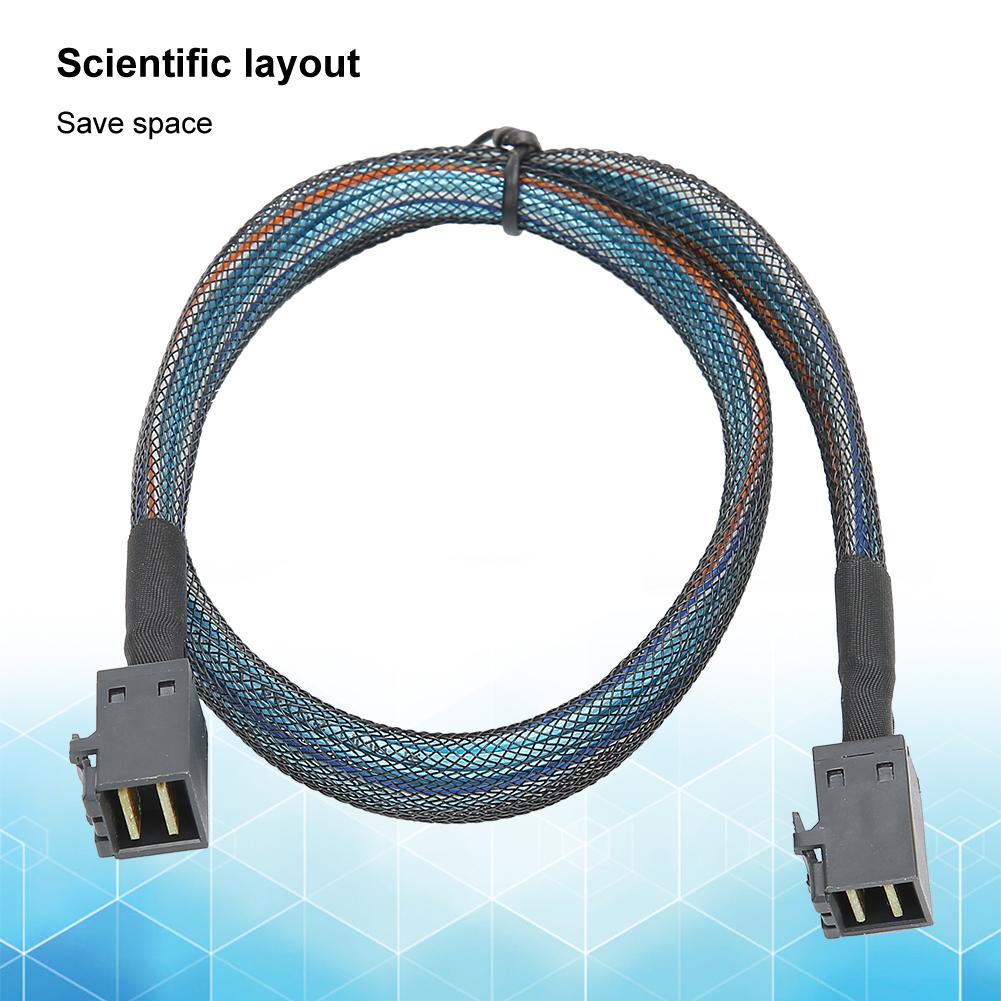 Cabo Adaptador Cabo de Dados SFF-8643 para SFF8643 H0106 Servidor Embutido Mini SAS HD36P Nylon