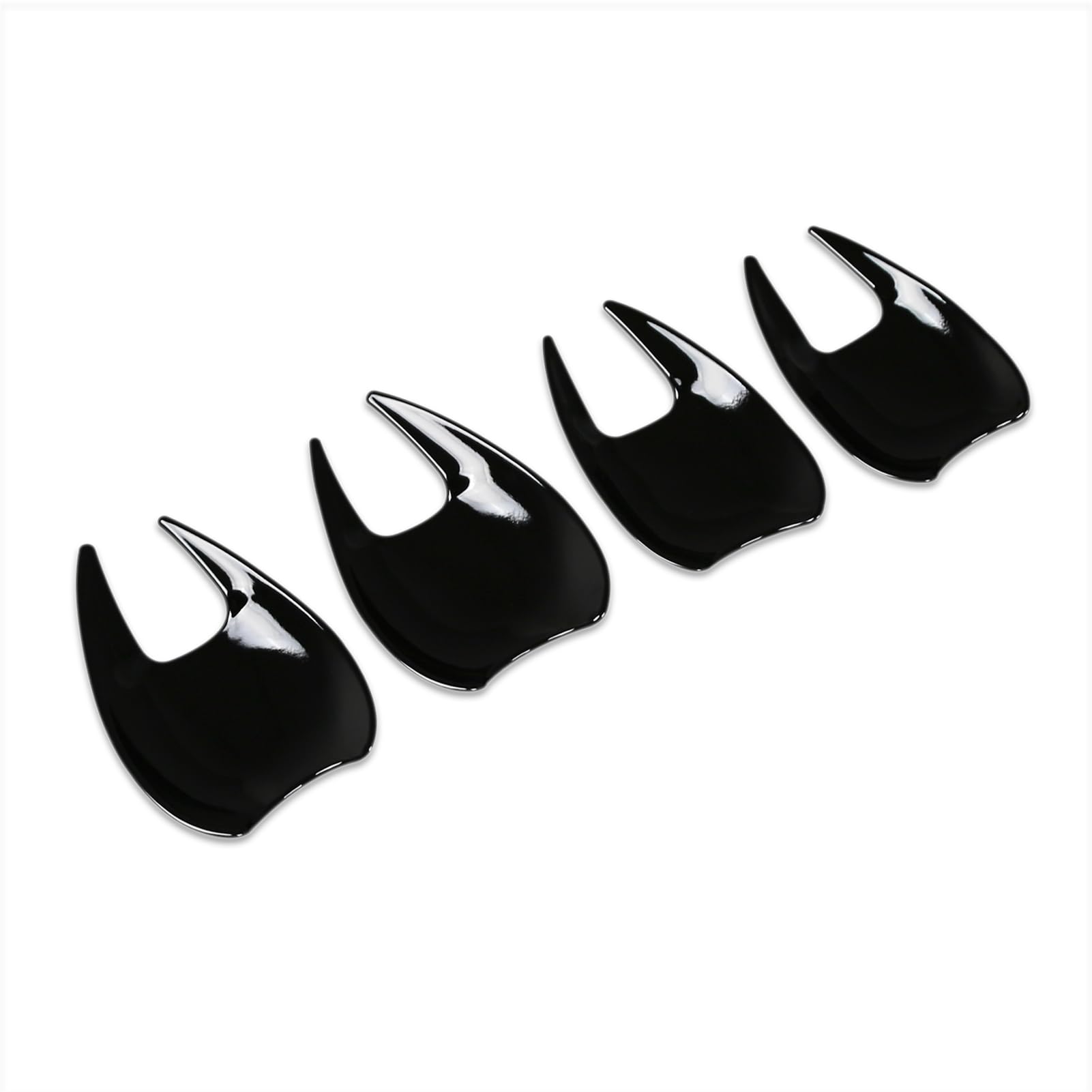 

RUIQ Exterior Door Handle Protector Cover for Subaru Forester SL Series (Piano Black) - Prevents Door Handle Scratches from Fingernails
