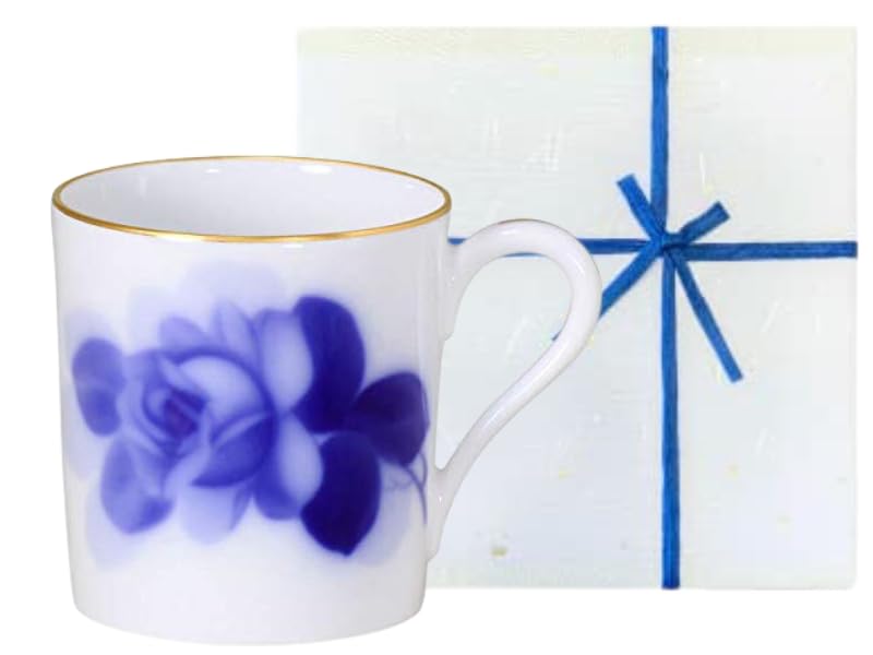 

Touen Washi Paper Blue Rose Mug [Okura Wrapping] (8211) синій