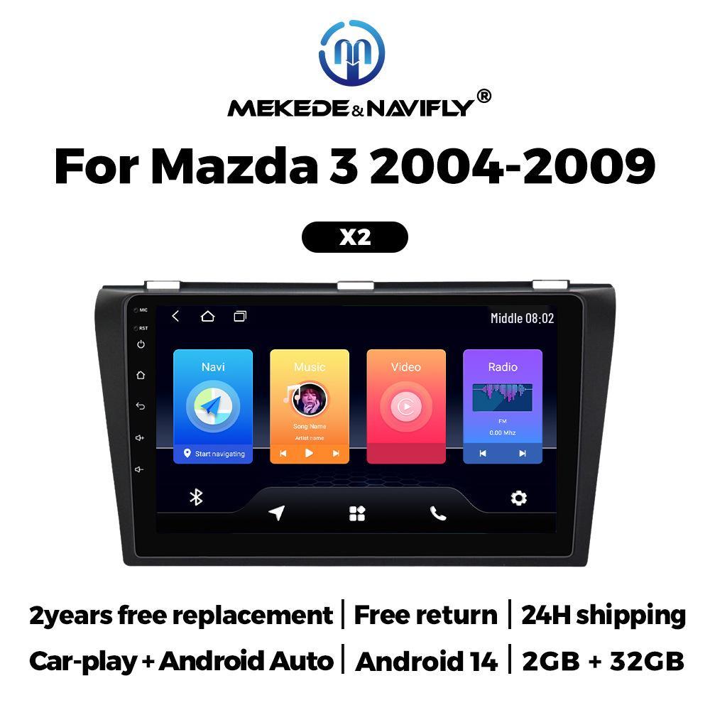 Mazda 3 (2004-2009) Android GPS Navigator with MP5, Bluetooth, and Carplay