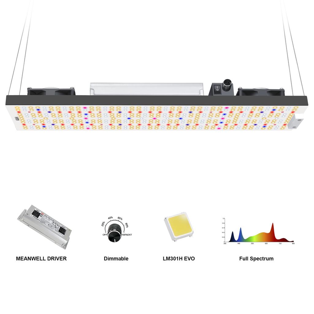 EU Stock Hydroponic Gardening Indoor Plants 240W LED Grow Light Meanwell Driver LM301H 3500K UV IR LED Grow Light