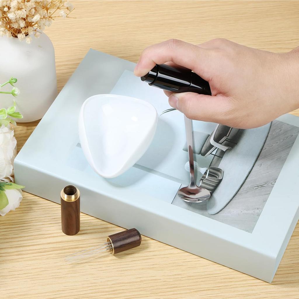 Coffee Scale Tray Coffee Container Coffee Plate Coffee Weighing Tray Coffee Powder Needle Spray Bottle for Coffee