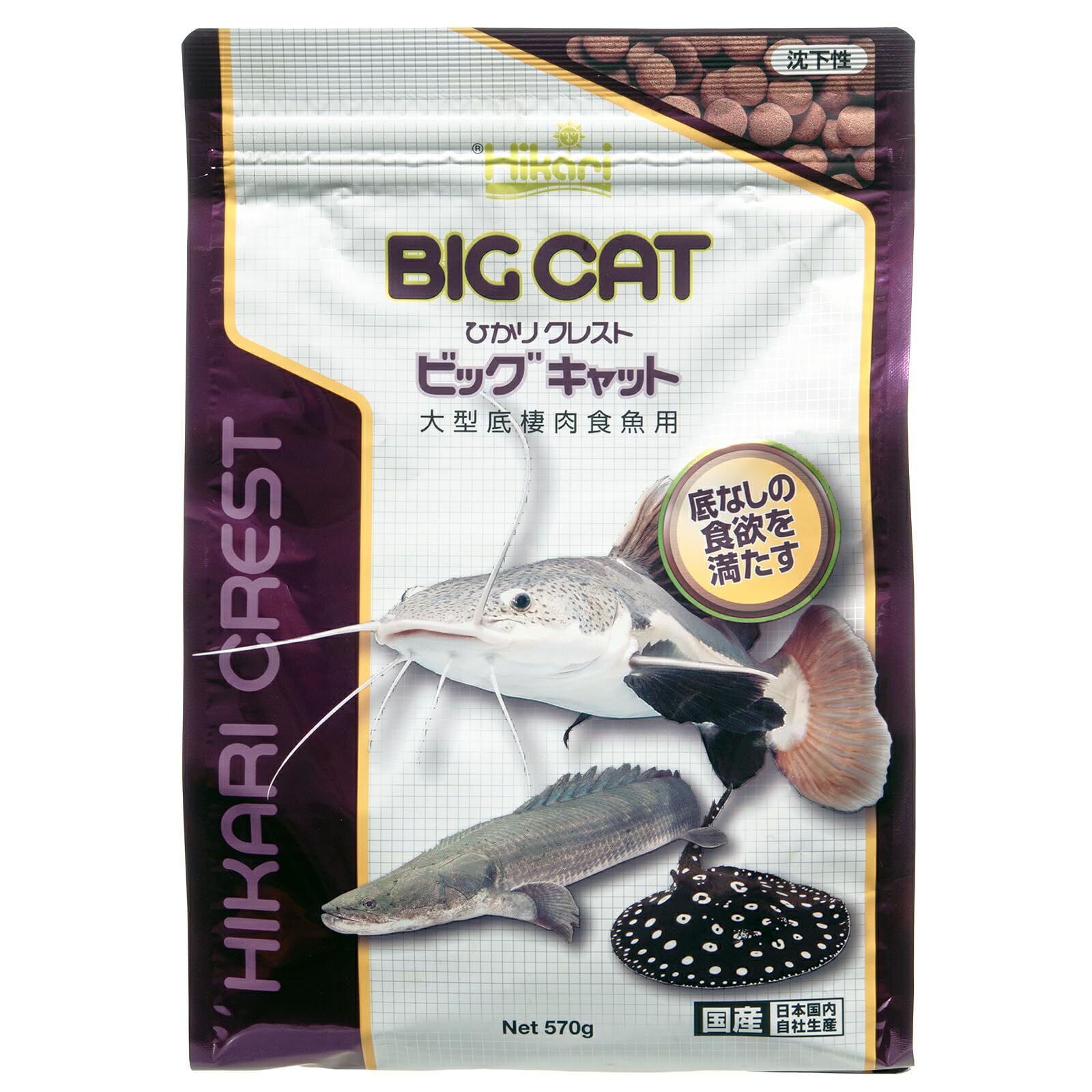 

Hikari Crest Big Cat для крупных донных хищных рыб, 570 г (х 1)