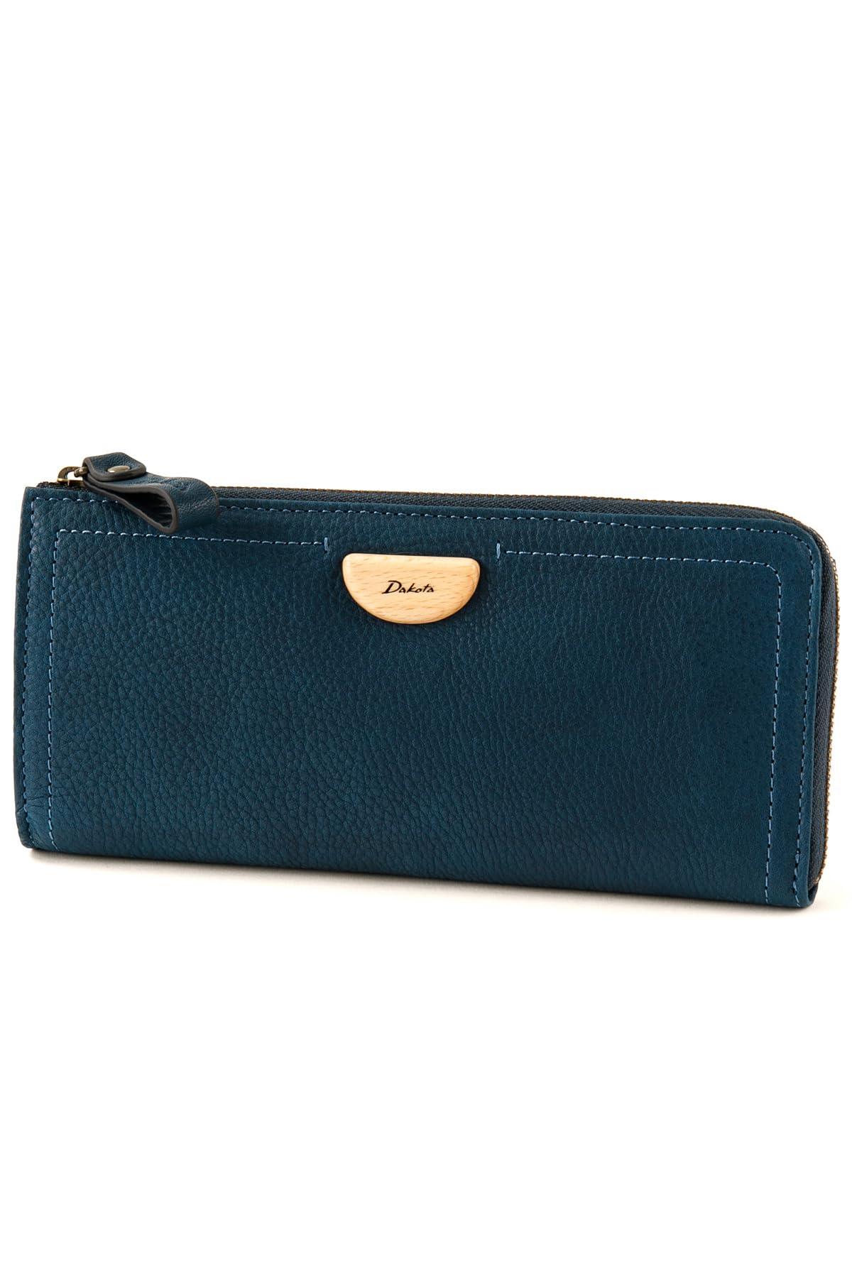 

Long Wallet Zipper Genuine Leather Navy [Dakota] L-shaped Women s DA-31364-60 Темно-синій