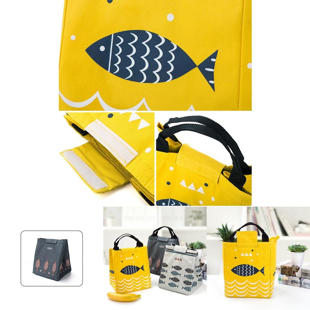 Artone Fish Oxford Wiederverwendbare Lunchtasche mit Wärmeisolierung und Premium-Material