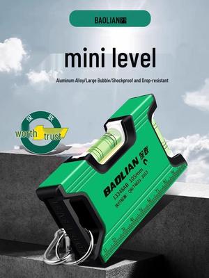 Mini Precision Spirit Level with Strong Magnet & Aluminum Alloy Edge