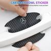 CSB1 4pcs/set Carbon Fiber Car Door Bowl Handle Anti-Scratches Sticker For Mercedes Benz B/C/E/S Class A Class C200L GLC GLE CLA