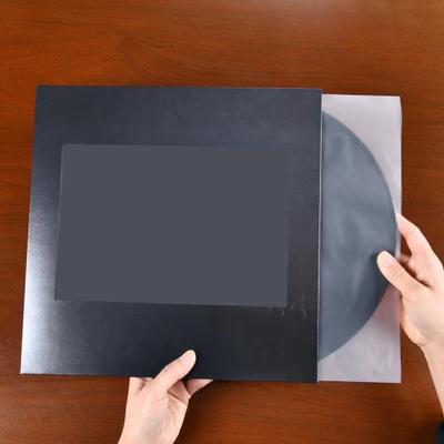 50 Adet Vinil Plak İç Kılıfları Toz Geçirmez Çizilmeye Dayanıklı Anti-Statik Plastik Yuvarlak Alt EP Koruyucu
