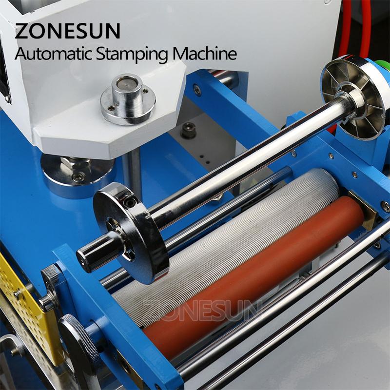ZONESUN ZY-819D 200X300mm Máquina Neumática de Estampado Papel cuero LOGO Tarjeta de Visita Plegado presión Máquina de Repujado Inicial