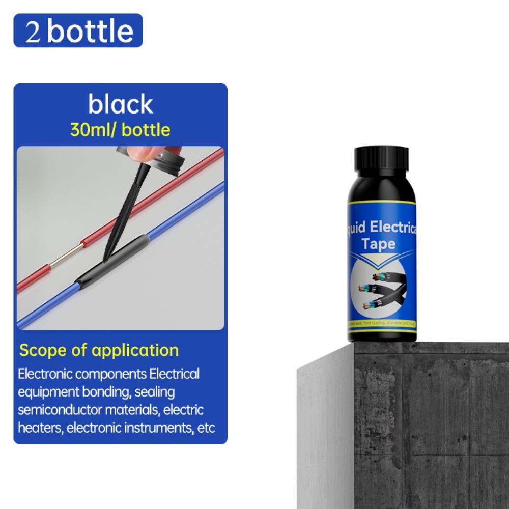 1/2pcs 30/125 ml Liquid Electrical Tape Insulating Tape Rubber Electrical Wire Cable Coat Fix Line Glue Liquid Insulation Paste