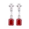 Herbst- und Winterschmuck Hochkarbon-Diamant Eisblumenschliff Kupfer gefasst Zuckerwürfel-Set Damen Blei Stein 8 * 10