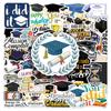 50 Autocollants de Diplôme, Décoration de Fête, Carnet à Main DIY de Diplôme, Autocollants Gouka