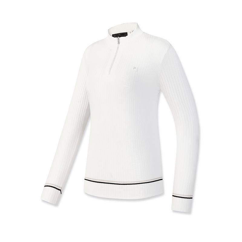 

Fila Серия Гольф Простой Модный Повседневный Спортивный Гольф Универсальный Удобный Элегантный Приталенный Вязаный Свитер с Длинным Рукавом Женский свитер A11W615407FWT S