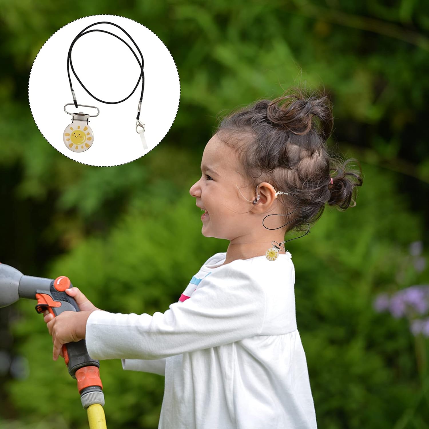 

Clip Anti- Lost Lanyard Keepers Single Ear BTE Hearing Holder Straps Protector Retaining Clips with Hanging Rope for Adults Seniors Kids Style 3