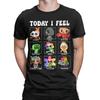 Retro Dandys Toons Kinderwelt Charaktere Heute Fühle Ich Mich Panels T-Shirt Herren Rundhals Kurzarm Kleidung Baumwolle Sommer Tops