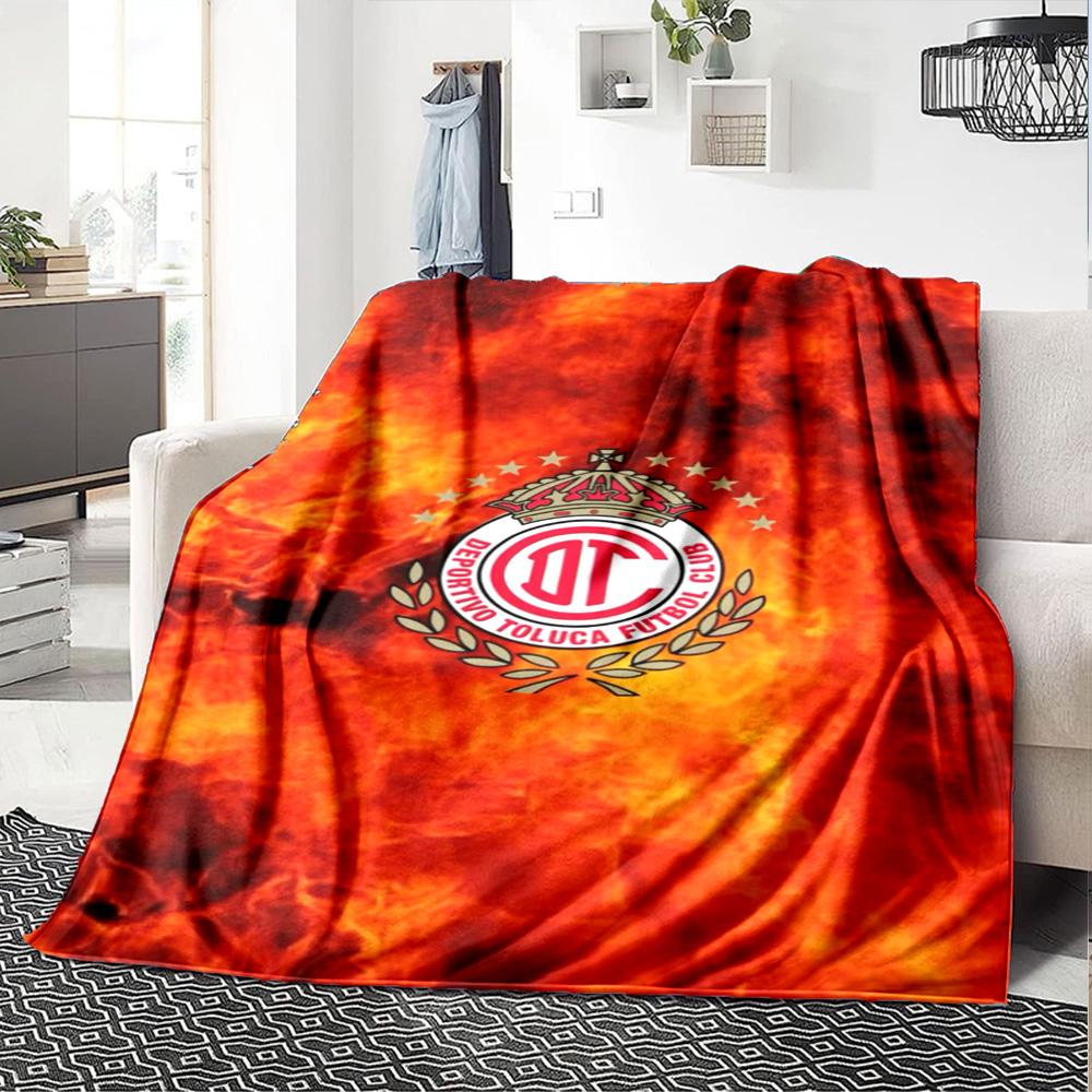 Toluca Print Flannel Blanket High Quality Warm Comfortable Cover for All Seasons Perfect for Gifts Home Decor