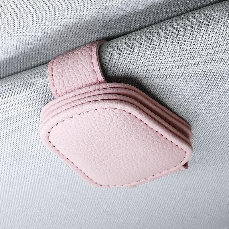 Multifunctional Microfiber Car Visor Clip for Sunglasses and Cards