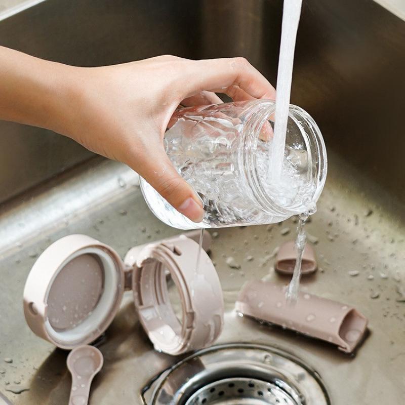 Household Kitchen Salt Container with Moisture-Proof Design for Seasoning and Spice Storage
