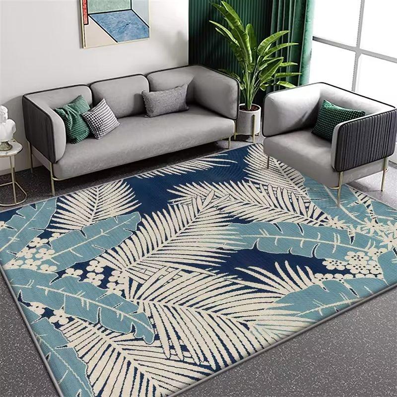 Plant Flower Carpet Living Room Coffee Table Mat Household Bedroom Bedside Carpet Bathroom Soft Foot Pad