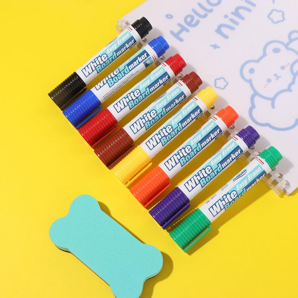 Colorful Drawing Markers 4/8 Colors Fine Point Markers Magnetic Whiteboard Markers Writing