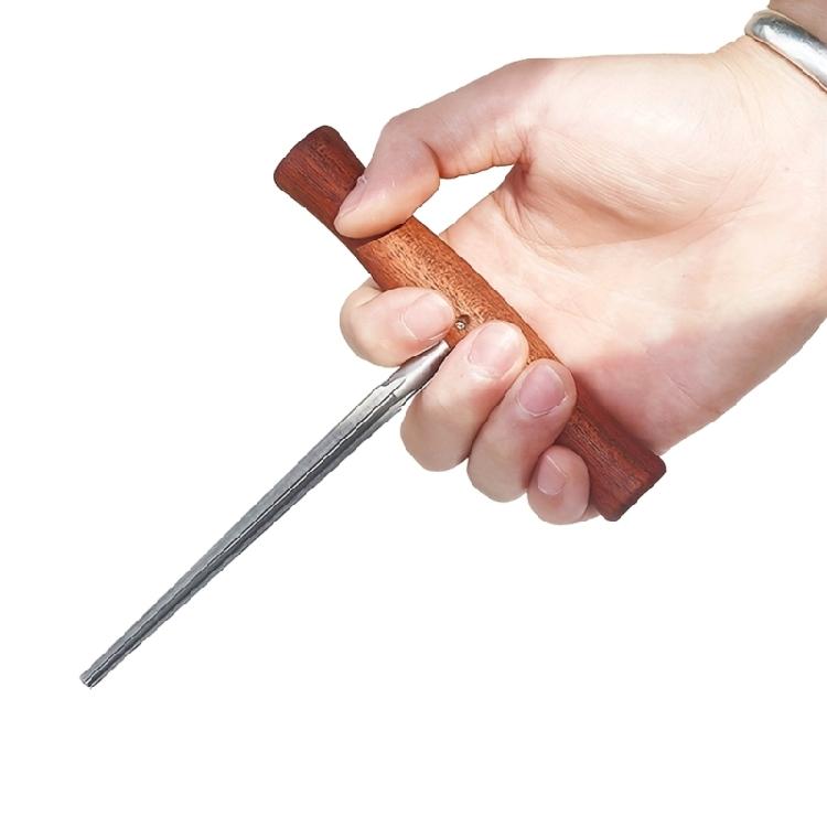 Professional Violin Peg Hole Tapering Tool Wood and Steel Construction Comfort Handle for Instrument Repair Specialists
