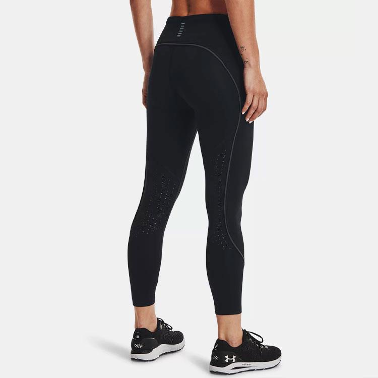 Under Armour Fly Fast Solid Color Tight Running 3/4 Sports Pants Women bottoms Black 1365652-001