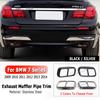 Για BMW Σειρά 7 F01 730i 740i 750i 760i Ανοξείδωτο Ατσάλι Κάλυμμα Σωλήνα Εξάτμισης Αυτοκινήτου Αυτοκόλλητα Εξωτερική Τροποποίηση Εξωτερική Τροποποίηση