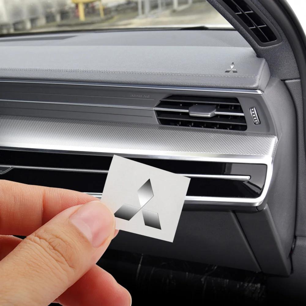 fszp1 Metal Car Mini Emblem Sticker Decoration Car Accessories for Mitsubishi L200 Mirage Galant Ralliart Outlander Sport