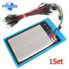 1 juego ZY-204 1660 Agujeros Placa Experimental + 65pcs Cables de Puente Conectar PCB Cables Electrónicos Kit de Cables para Placa de Pruebas para Arduino
