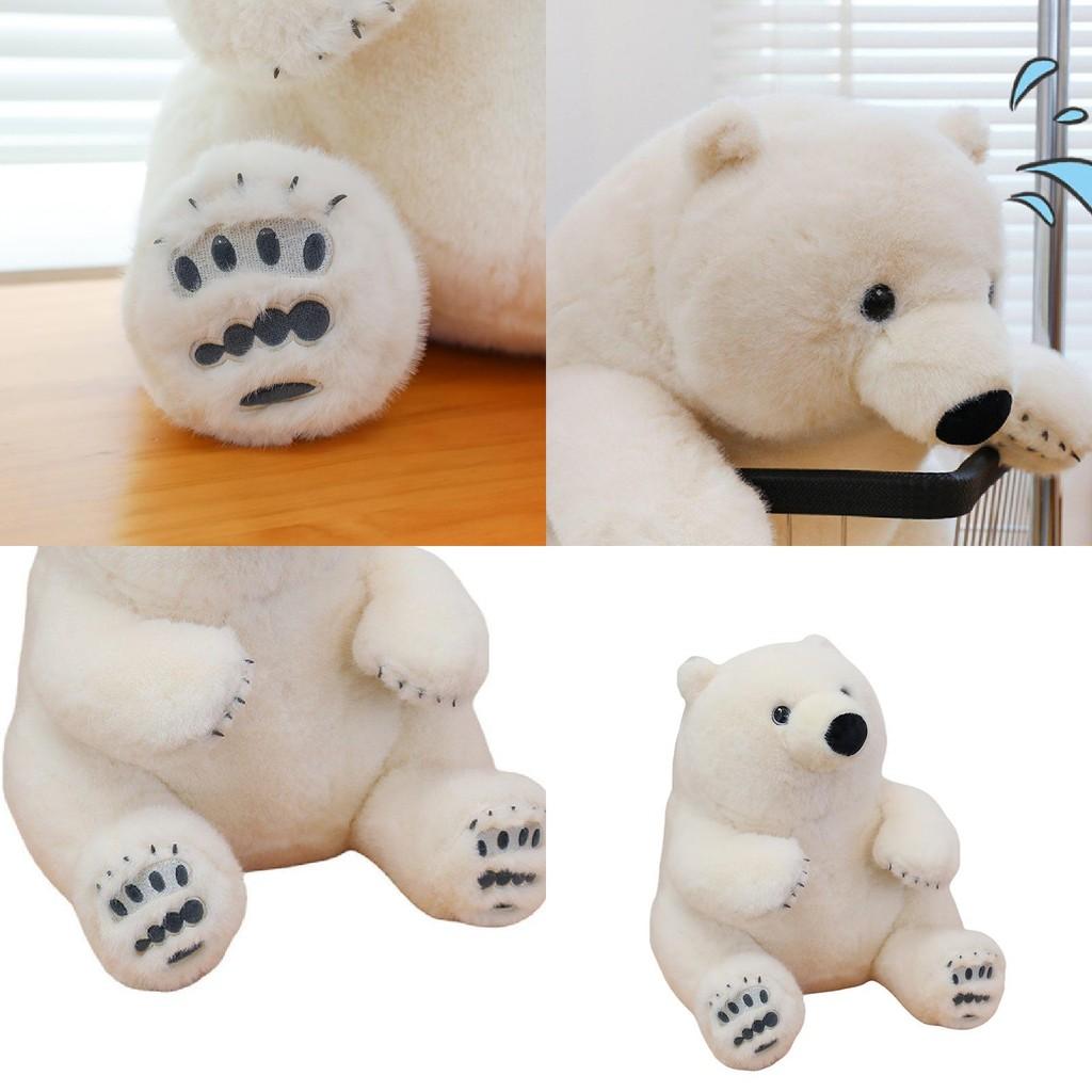 Charming Arctic Bear Plush Toy Cute Stuffed Animal For Kids Cozy Decorative Cushion