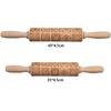 Square Grid Patterned Roller Laser Engraved Embossed Wooden Rolling Pin Cookies Mold   Dough