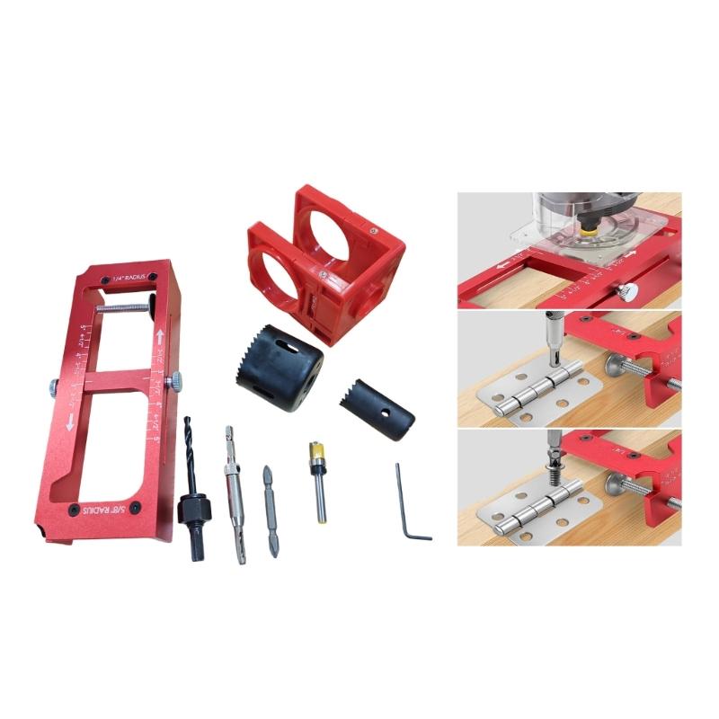 Complete Door Tool Set Feature Hinge Jigs and Locking Templates Door Hinge Jigs for Professional Installation Result