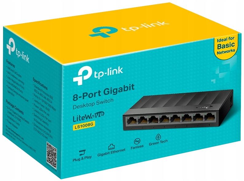 Switch niezarządzalny TP-Link LS1008G 8x100/1000