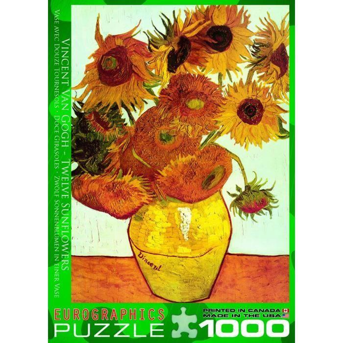Eurographics Douze Tournesols Par Vincent Van Gogh Puzzle (1000 Pièces) - EG60003688