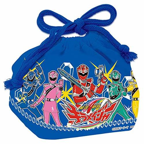 Komori Resin Mashin Sentai Kiramager Blue Approx. 30 x H16.5 x D12cm Lunch Drawstring Bag