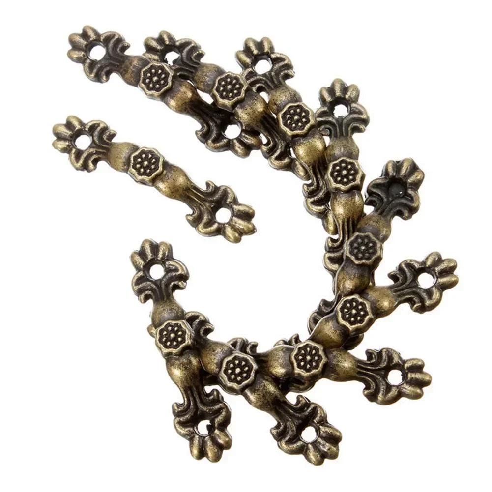 10 pcs Jewelry Boxes Handles Antique Bronze Wardrobes door Handles Zinc Alloy Drawer Handles for Decorative Jewelry Boxes